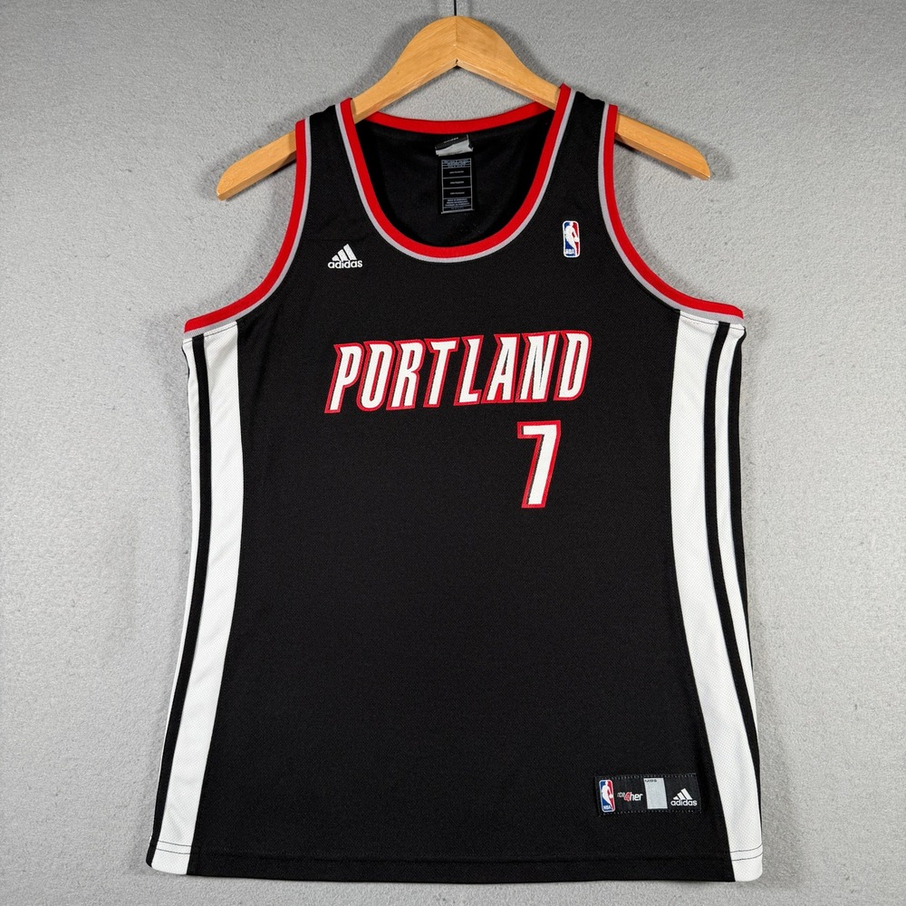 Adidas NBA Portland Trail Blazers‎ Brandon Roy 7 Jersey Womens XL Black 7811W 10